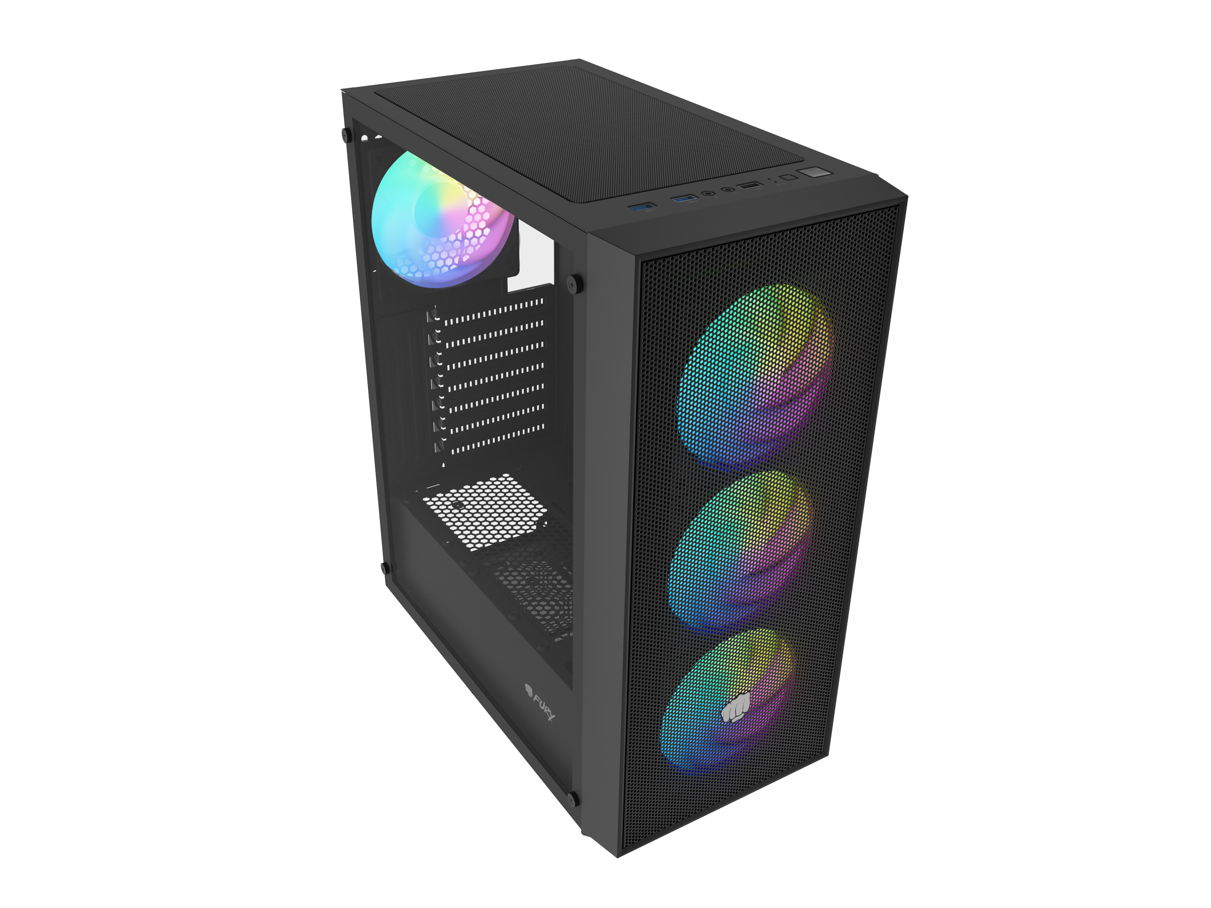 Fury PC Case | SHOBO SH8F ARGB | Black | Midi Tower