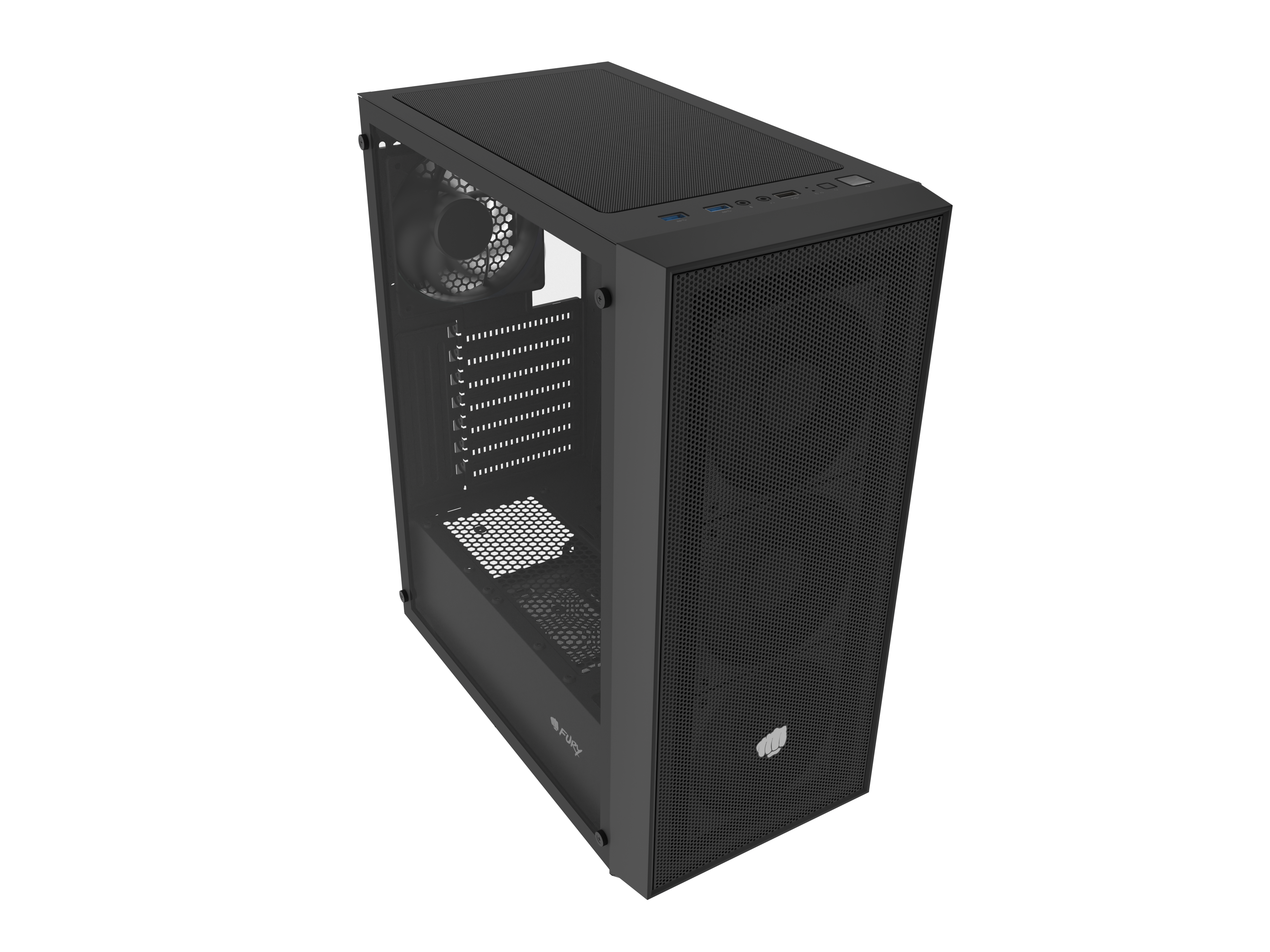 Fury PC Case | SHOBO SH8F | Black | Midi Tower
