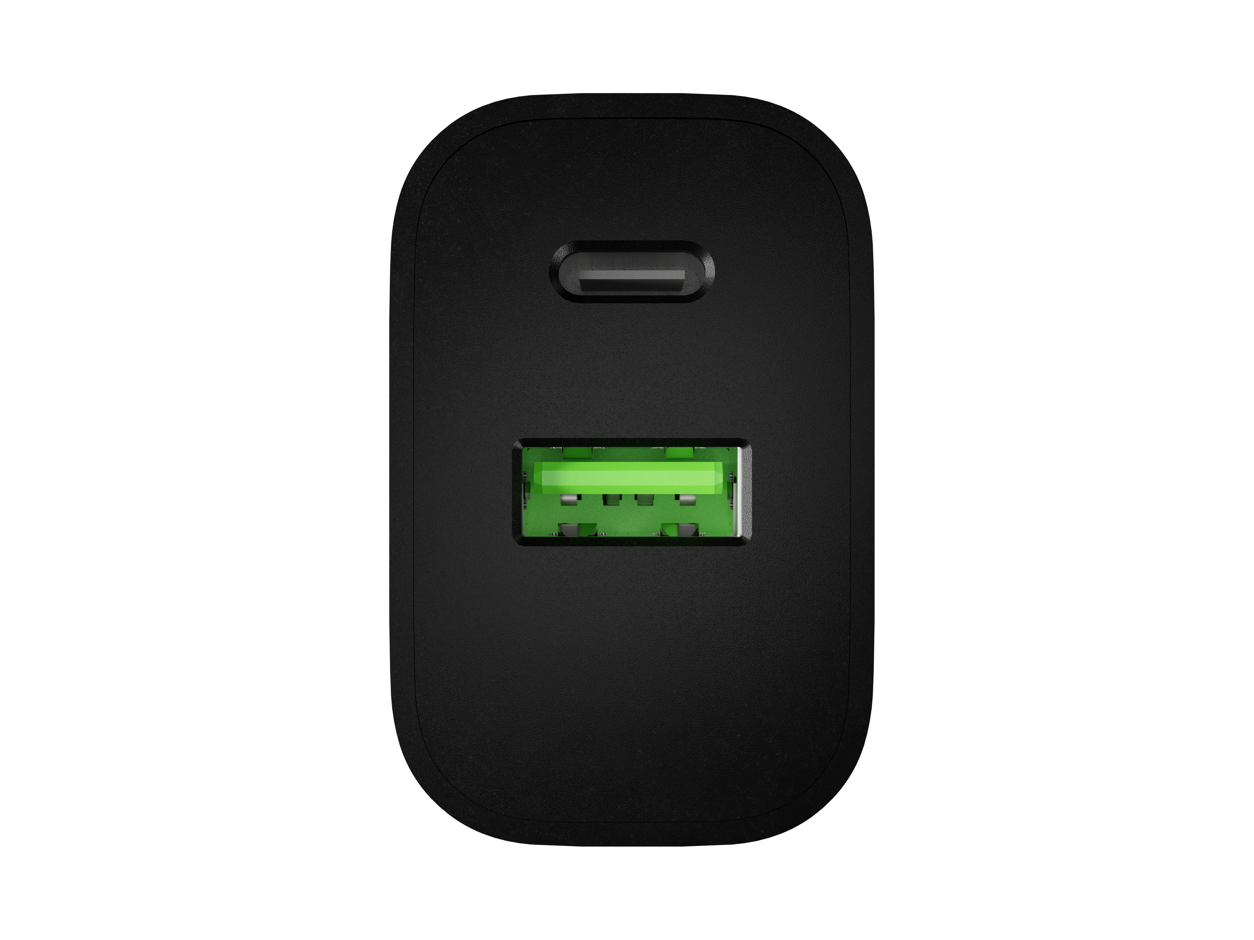 Natec Ribera USB Charger 1X USB-A + 1X USB-C 20W, Black