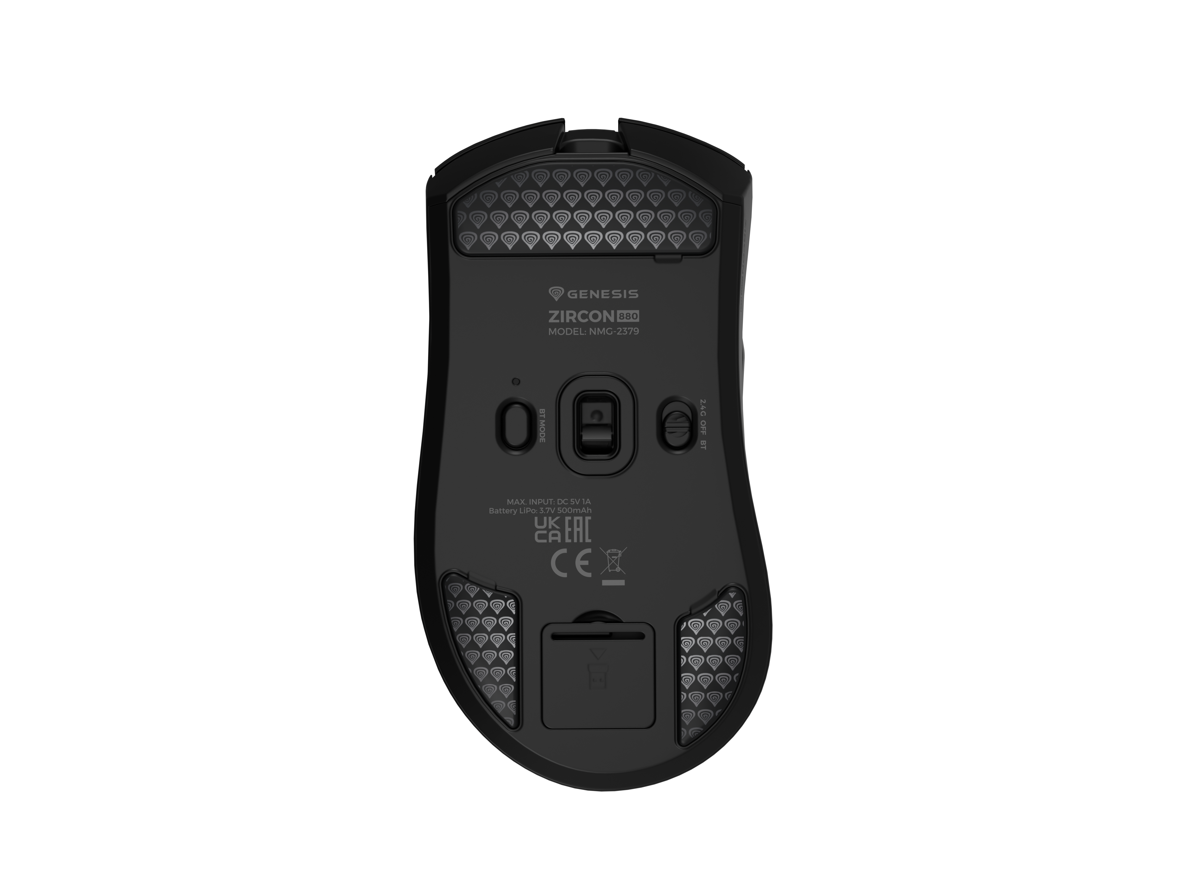 Genesis Zircon 880 Gaming Mouse, 12000DPI, Wireless, Black