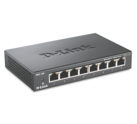 D-Link | Switch | DGS-108/E | Unmanaged | Desktop | 10/100 Mbps (RJ-45) ports quantity | 1 Gbps (RJ-45) ports quantity 8 | SFP ports quantity | PoE ports quantity | PoE+ ports quantity | Power supply type | 60 month(s)