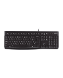 Klaviatūra laidinė Logitech K120 USB OEM - EMEA (US) (920-002590),  juoda