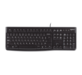 Klaviatūra laidinė Logitech K120 USB OEM - EMEA (US) (920-002590),  juoda