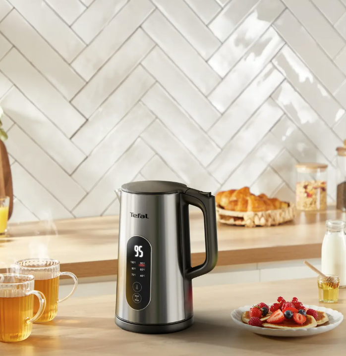 TEFAL Selection KI871DE0 | Kettle | Electric | 1500 W | 1.7 L | Plastic | 360° rotational base | Stainless steel