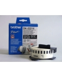 Brother | DK-22214 Continuous Length Paper Label | Black, White | DK | 12mm | 30.5 m