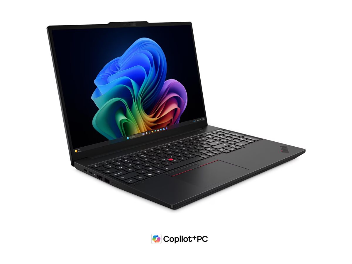Lenovo ThinkPad T16 G5 Intel | Black | 16 " | IPS | WUXGA | 1920 x 1200 pixels | Anti-glare | Intel Core Ultra 7 | 355 | 32 GB | LPCAMM2 LPDDR5X | Solid-state drive capacity 512 GB | Intel Graphics | Windows 11 Pro | 802.11be | Bluetooth version 5.4 | 5G 