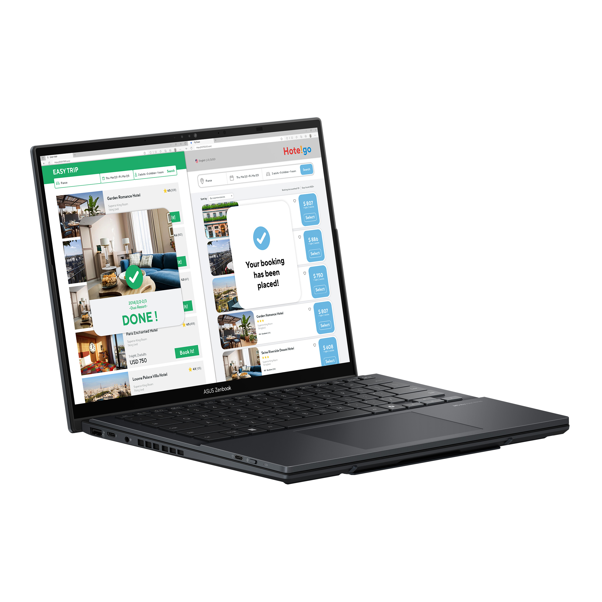 Asus | Zenbook Duo UX8406CA-QL287W | Inkwell Gray | 14 " | OLED | Touchscreen | FHD | 1920 x 1200 pixels | Intel Core Ultra 7 | 255H | 16 GB | LPDDR5X | Solid-state drive capacity 1000 GB | Intel Arc Graphics | Windows 11 Home | 802.11be | Bluetooth versi