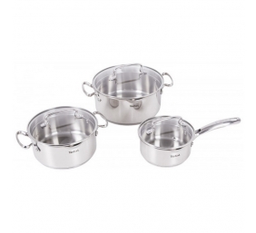 TEFAL | Cookware set | G719S674 Duetto+ | Stainless steel | Dishwasher proof | Lid included | Stainless steel