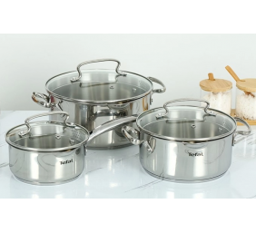 TEFAL | Cookware set | G719S674 Duetto+ | Stainless steel | Dishwasher proof | Lid included | Stainless steel