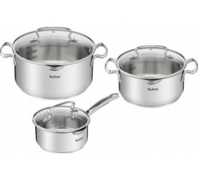 TEFAL | Cookware set | G719S674 Duetto+ | Stainless steel | Dishwasher proof | Lid included | Stainless steel
