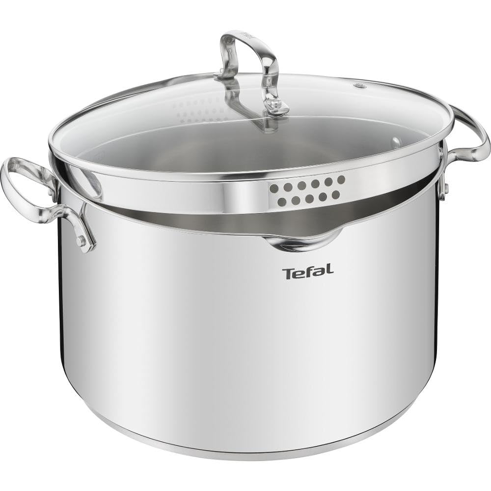 TEFAL | Pot | G7196455 Duetto+ | Stainless steel | Dishwasher proof | Lid included | Stainless steel