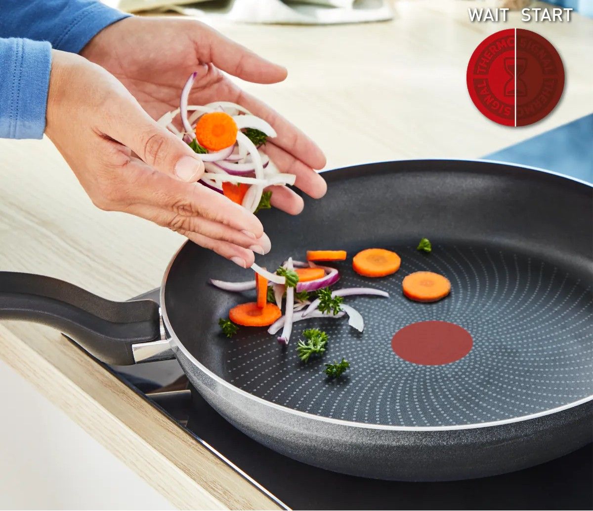 TEFAL | H0560342 So'Light | Frying | Diameter 22 cm | Suitable for induction hob | Fixed handle | Gray