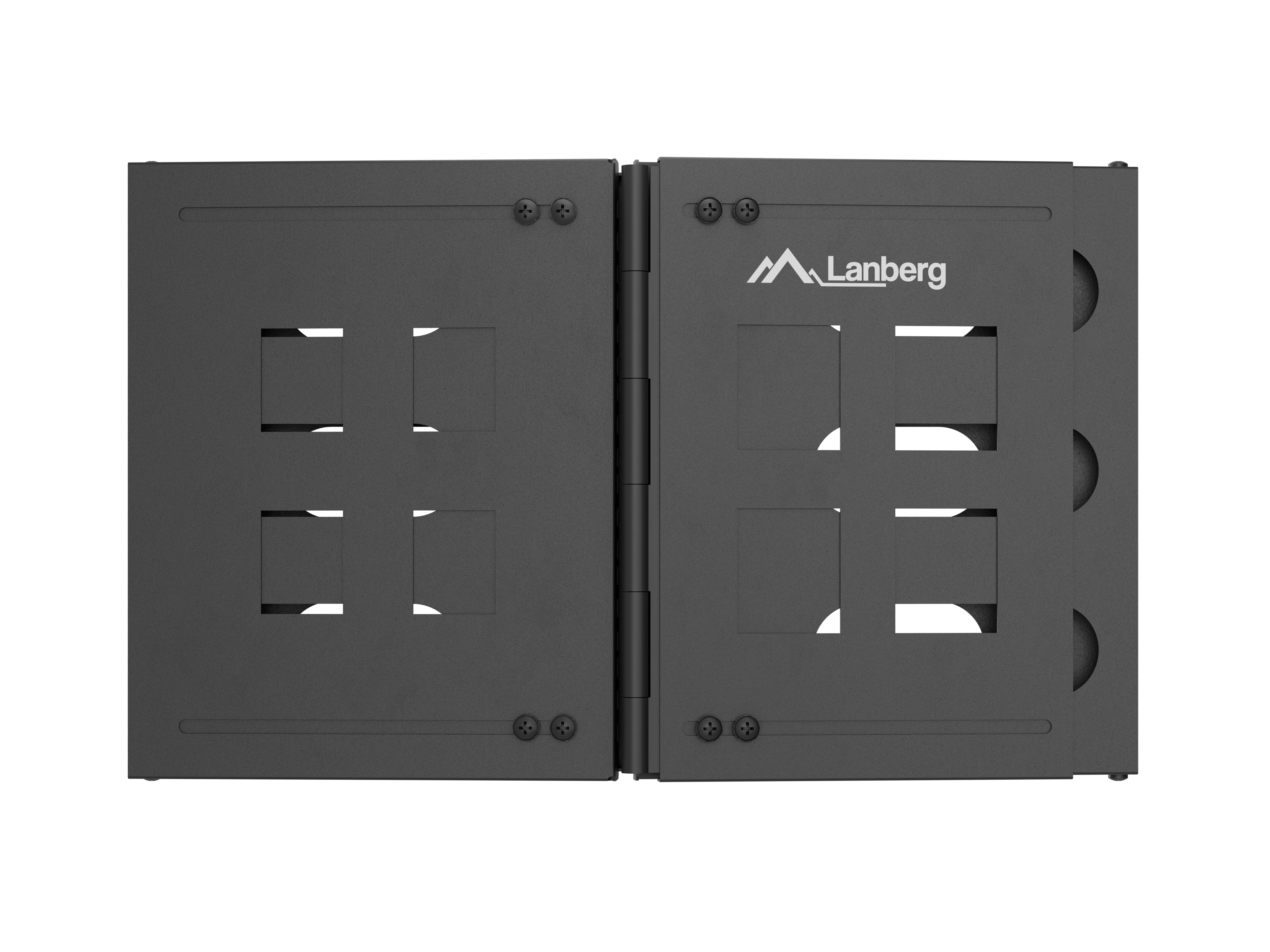 Lanberg Folding Bracket Wall-mount 19" 6U | FB01-5406-10B | Black