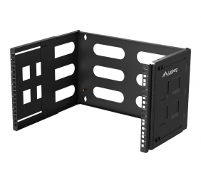 Lanberg Folding Bracket Wall-mount 19" 6U | FB01-5406-10B | Black