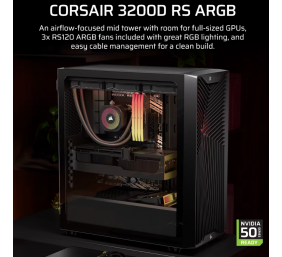 Corsair PC Case | 3200D RS | Black | Mid-Tower
