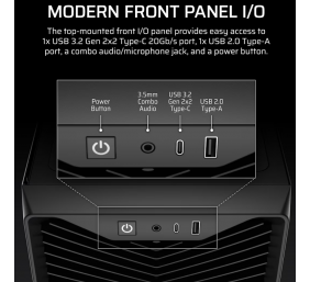 Corsair PC Case | 3200D RS | Black | Mid-Tower