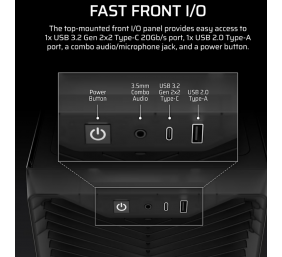 Corsair PC Case | 3200D RS | Smoke | Mid-Tower