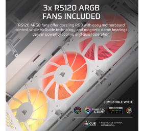 Corsair PC Case | 3200D RS ARGB | White | Mid-Tower
