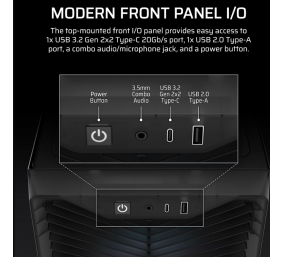 Corsair PC Case | 3200D RS ARGB | Smoke | Mid-Tower