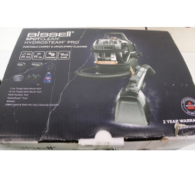 SALE OUT. SALE OUT. Bissell | Portable Carpet and Upholstery Cleaner | SpotClean HydroSteam Pro | Corded operating | Washing function | 1000 W | - V | Black | Warranty 24 month(s) | DEMO