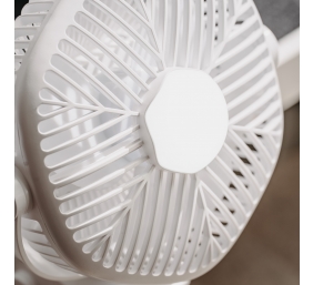 Adler Rechargeable fan with clip | AD 7335 | Table Fan | 6 W | Diameter 12.7 cm | Number of speeds 3 | Oscillation | White