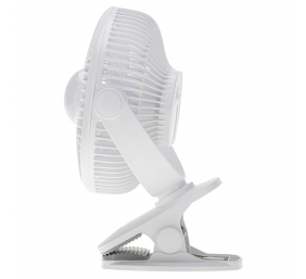 Adler Rechargeable fan with clip | AD 7335 | Table Fan | 6 W | Diameter 12.7 cm | Number of speeds 3 | Oscillation | White