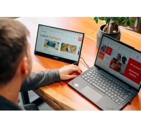 Verbatim 32402 Nešiojamas monitorius LIGHT 15.6'' IPS Touch FHD 1920x1080 10ms 250cd/m2 60Hz, Juoda