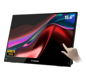 Verbatim 32402 Nešiojamas monitorius LIGHT 15.6'' IPS Touch FHD 1920x1080 10ms 250cd/m2 60Hz, Juoda