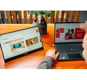Verbatim 32402 Nešiojamas monitorius LIGHT 15.6'' IPS Touch FHD 1920x1080 10ms 250cd/m2 60Hz, Juoda