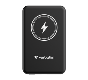 Verbatim 32240 Charge 'n' Go Magnetic Wireless Išorinė baterija (Power Bank) 5000mAh, Juoda