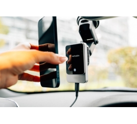 Verbatim 31862 Charge 'n' Qi Drive Magnetinis belaidis automobilinis įkroviklis, RGB, Pilka/Juoda