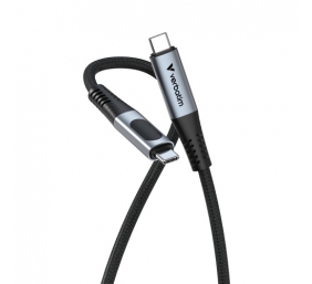 Verbatim 31848 Sync &amp; Charge Kabelis USB-C į USB-C 100W 480Mbps 120cm, Power Display, Pilka/Juoda