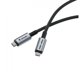 Verbatim 31847 Sync &amp; Charge Kabelis USB-C į USB-C 240W 40Gbps 120cm, Pilka/Juoda