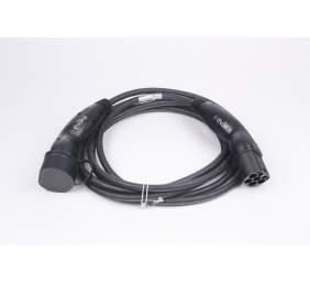 Evaka EV Charging Cable Type 2-Type 2, 22 kW, 32 A, 5 x 6 mm2, 1 x 0.5 mm2, 5 m | ITGAM3871 | Black
