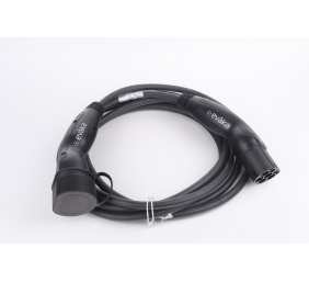 Evaka EV Charging Cable Type 2-Type 2, 22 kW, 32 A, 5 x 6 mm2, 1 x 0.5 mm2, 5 m | ITGAM3871 | Black