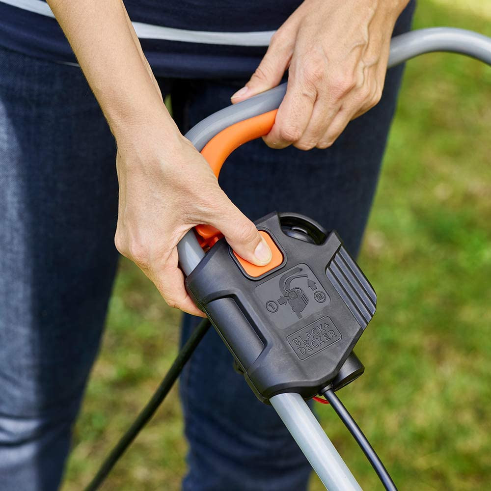 BLACK & DECKER BEMW351-QS Electric Lawn Mower, 1000 W, 32 cm