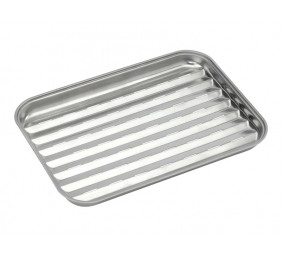 Barbecook | Reusable stainless steel grill pan, 34.5 x 24 x 3 cm | BC-ACC-7079