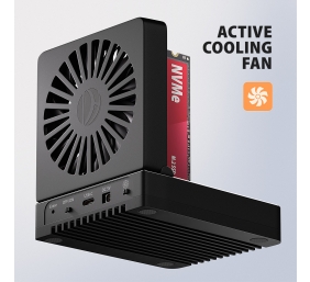 AXAGON ADSA-M2C44 USB4 docking station for 4x M.2 NVMe SSDs with disk cloning function without a PC