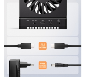 AXAGON ADSA-M2C44 USB4 docking station for 4x M.2 NVMe SSDs with disk cloning function without a PC