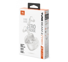 JBL Tune Beam 2 Belaidės ausinės Earbuds, Bluetooth, Balta