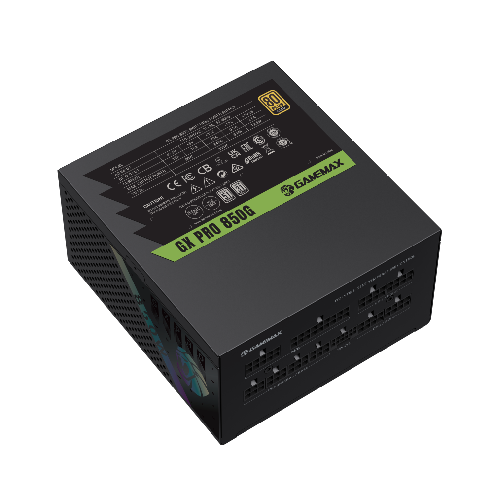 Gamemax PSU | GX 850G | 850 W | Gold | Modular