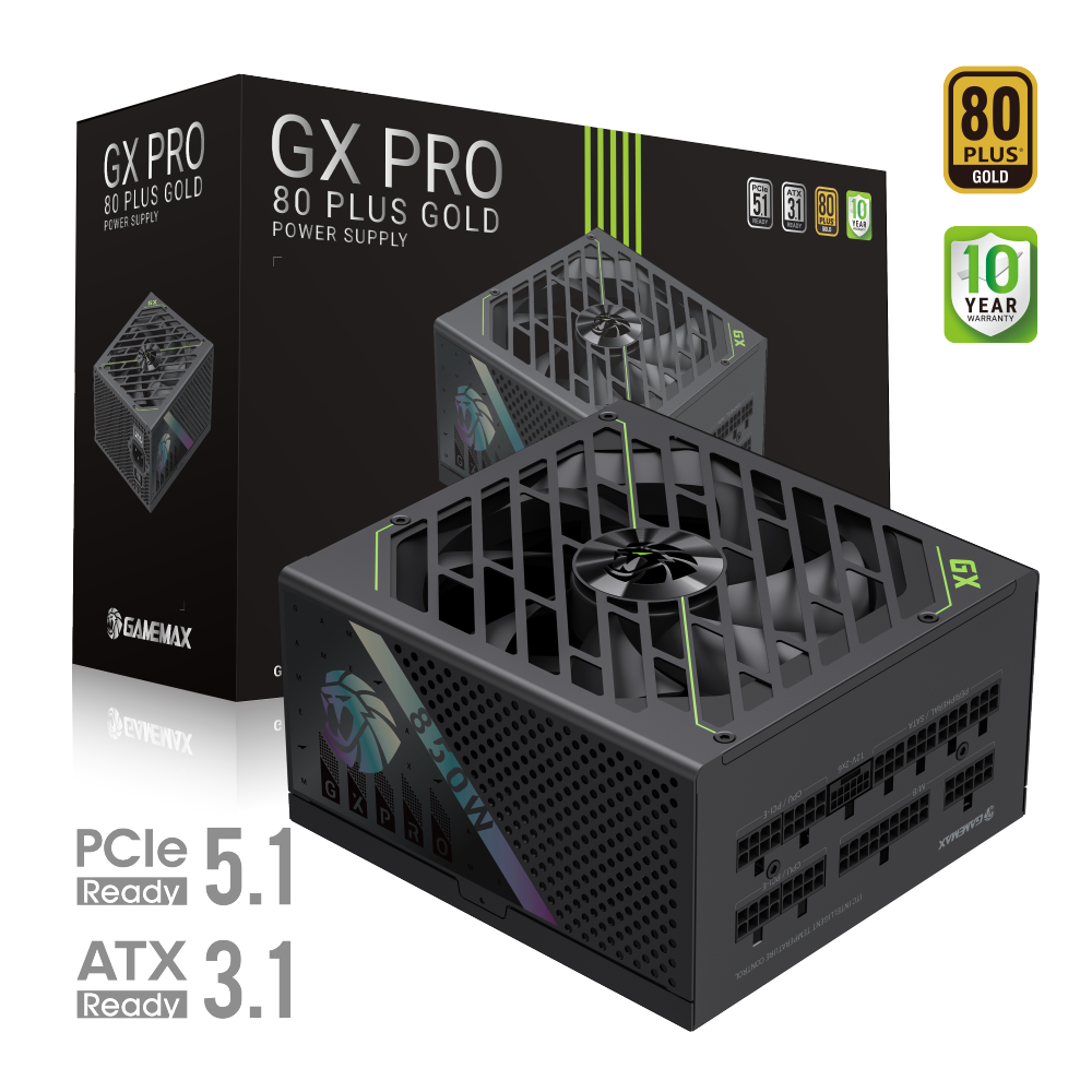 Gamemax PSU | GX 850G | 850 W | Gold | Modular