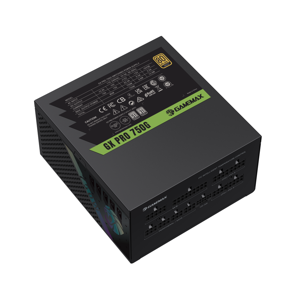 Gamemax PSU | GX PRO 750G | 750 W | Gold | Modular