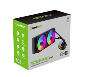 Gamemax CPU Liquid Cooler | ICEBURG 240 INFINITY | Black
