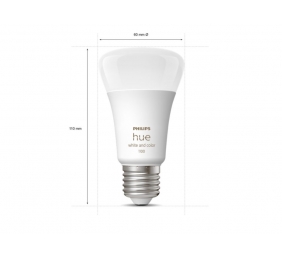 Hue WCA Starter Kit 9W A60 E27, 3pcs, Bridge, Switch | E27 | 9 W | RGBW 2000-6500K | Bluetooth and Zigbee