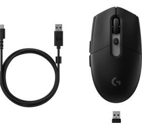 Logitech G305 X SUPERLIGHT Belaidė žaidimų pelė RF Wireless + Bluetooth, 44000 DPI, Juoda