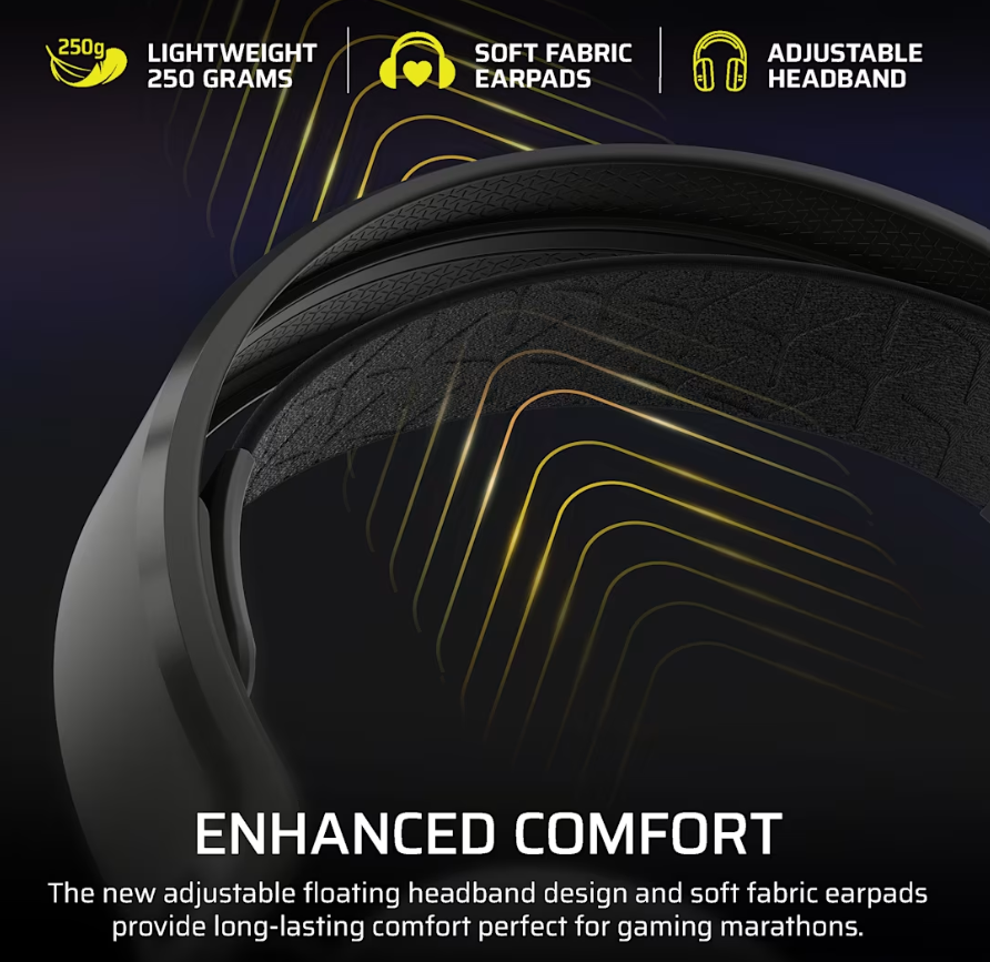 Corsair Gaming Headset | HS35 v3 | Bluetooth | Over-Ear | Microphone | Carbon | Wireless