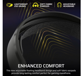 Corsair Gaming Headset | HS35 v3 | Bluetooth | Over-Ear | Microphone | Carbon | Wireless