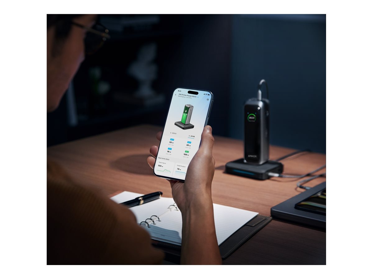 Anker Prime Power Bank 220W B2C , Black | 20000 mAh | USB-A, 2 x USB-C | Black
