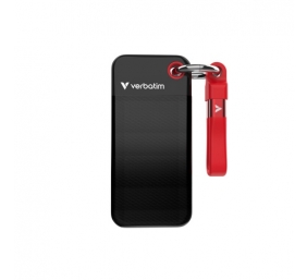 Verbatim 32192 Išorinis SSD diskas 1TB, USB-C 3.2 Gen 2, M.2, iki 1000MB/s, Juoda/Raudona
